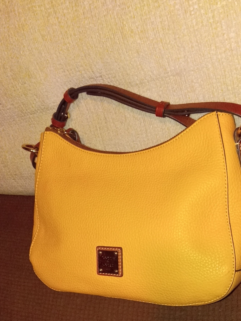 Dooney & Bourke Grain Sac Women's Shoulder Bag, Small - Mustard